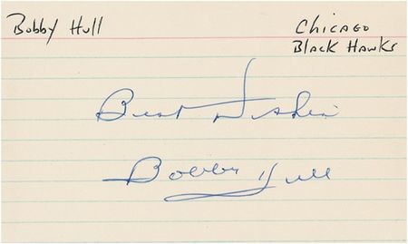 Lot #1274 Hockey Greats Signature - Image 1