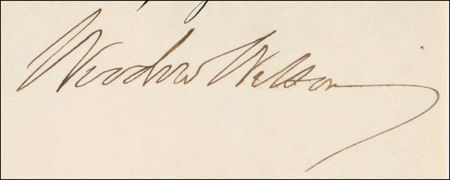Lot #183 Woodrow Wilson Signed Document - Image 2