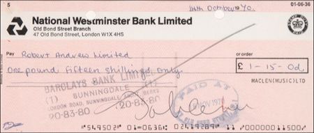 Lot #614 Beatles: Lennon, John: Beatle banking - Image 2