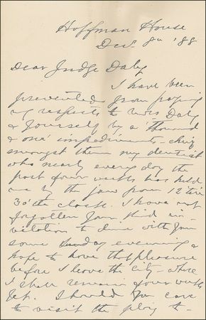 Lot #797 Edwin Booth Handwritten Letter Signed - Image 2