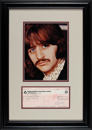 Lot #624 Beatles: Starr, Ringo Check - Image 1