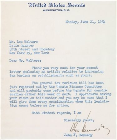 Lot #86 John and Jacqueline Kennedy Group Lot - Image 2