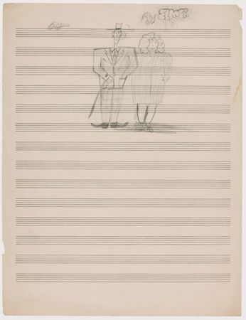 Lot #645 John Coltrane: Coltrane studies Prokofiev and shows off his artistic talent - Image 2