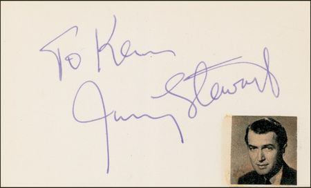 Lot #929 It’s a Wonderful Life: Stewart and Reed Signatures - Image 2