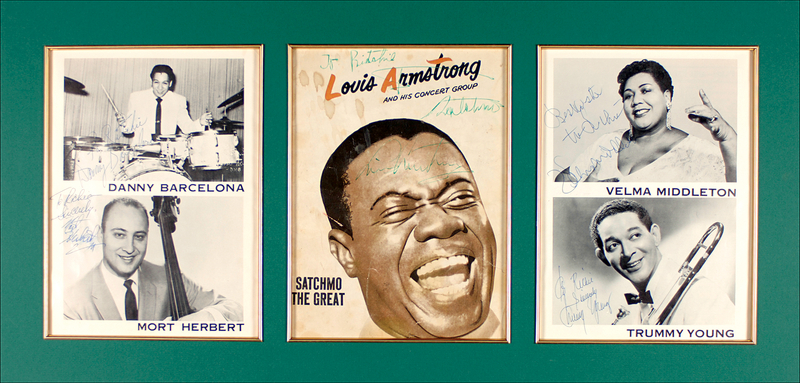 Lot 605 Louis Armstrong: Satchmo and his crew