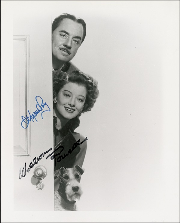 Lot 999 Myrna Loy and William Powell Signed Photograph