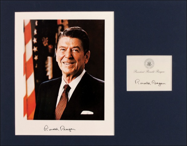 Lot 113 Ronald Reagan Signature