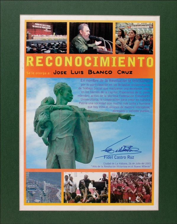 Lot 183 Fidel Castro Signed Document