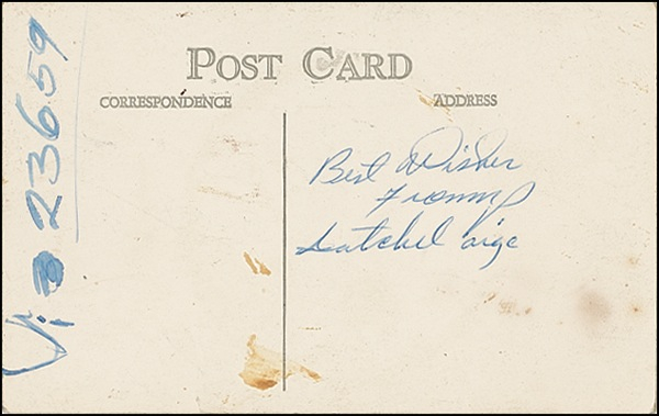 Lot 1348 Satchel Paige Signed Photograph