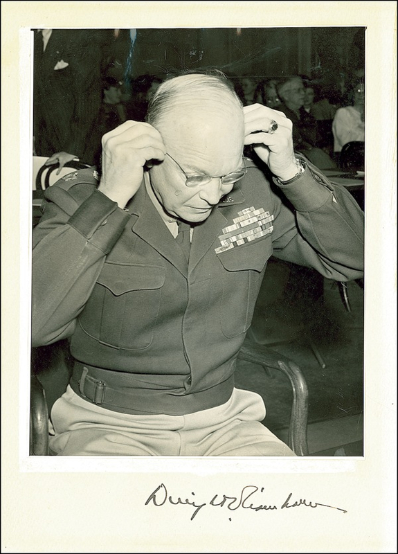 Lot 38 Dwight D. Eisenhower: Making himself see-worthy