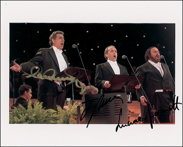 Lot 773 Three Tenors Signed Photograph