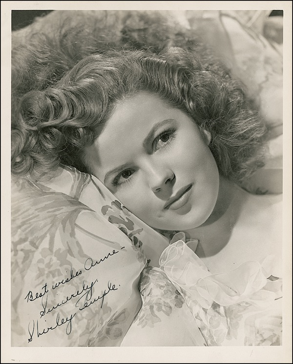 Lot 1094 Shirley Temple Signed Photograph