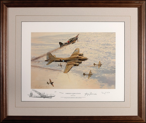 Lot 376 World War II Print: Fortress Under Attack
