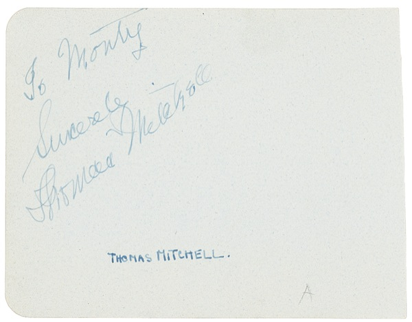 Lot 914 Gone With the Wind: Mitchell, Thomas Signature