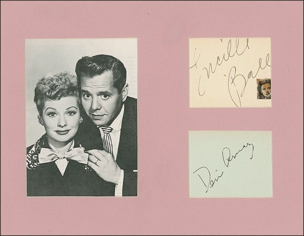 Lot 811 Lucille Ball and Desi Arnaz Signature