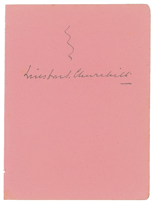 Lot 185 Winston Churchill Signature