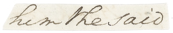 Lot 157 George Washington Three Words