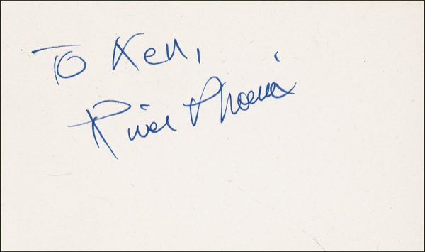Lot 1040 River Phoenix Signature