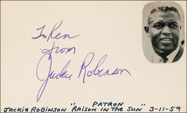 Lot 1380 Jackie Robinson Signature