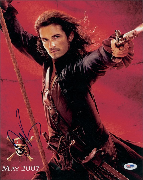 Lot 824 Orlando Bloom Signed Photograph