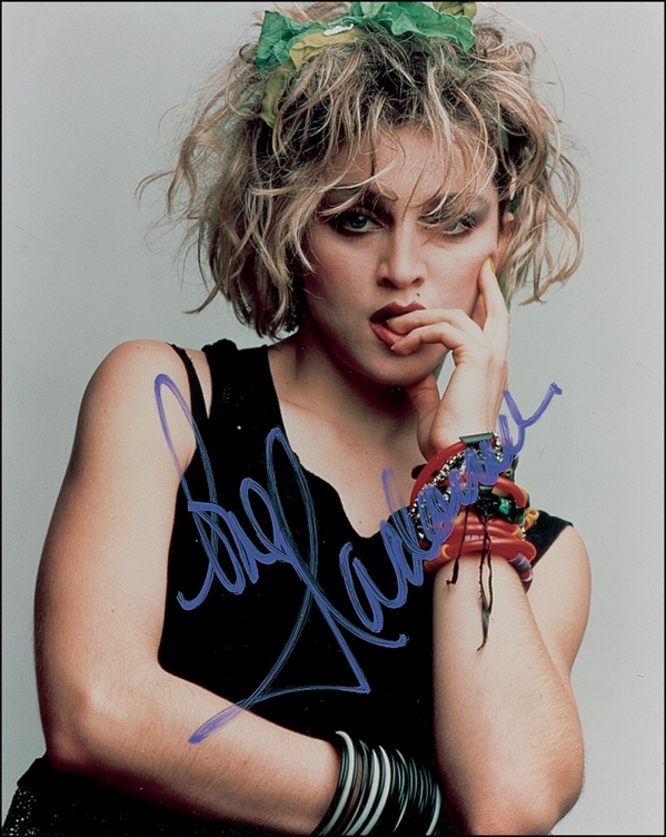 Lot 705 Madonna Signed Photograph