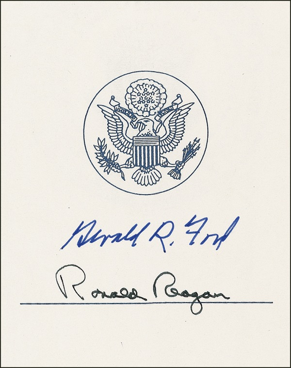 Lot 111 Ronald Reagan and Gerald Ford Bookplate