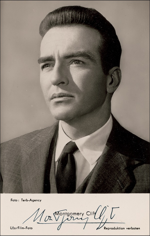 Lot 850 Montgomery Clift Signed Photograph