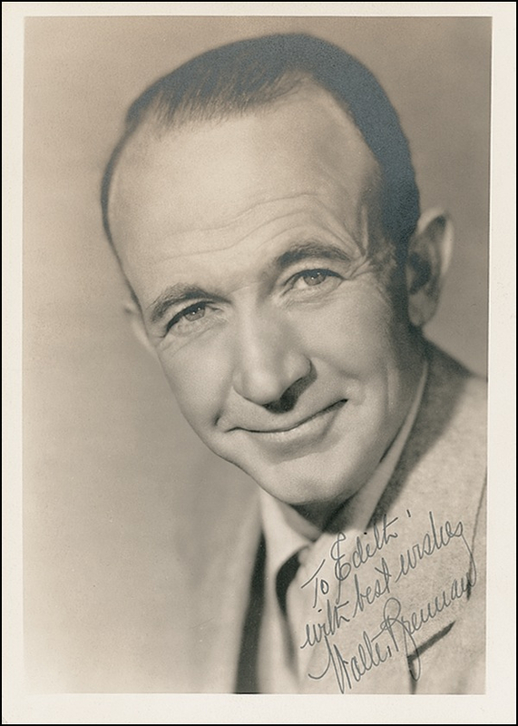 Lot 833 Walter Brennan Signed Photograph