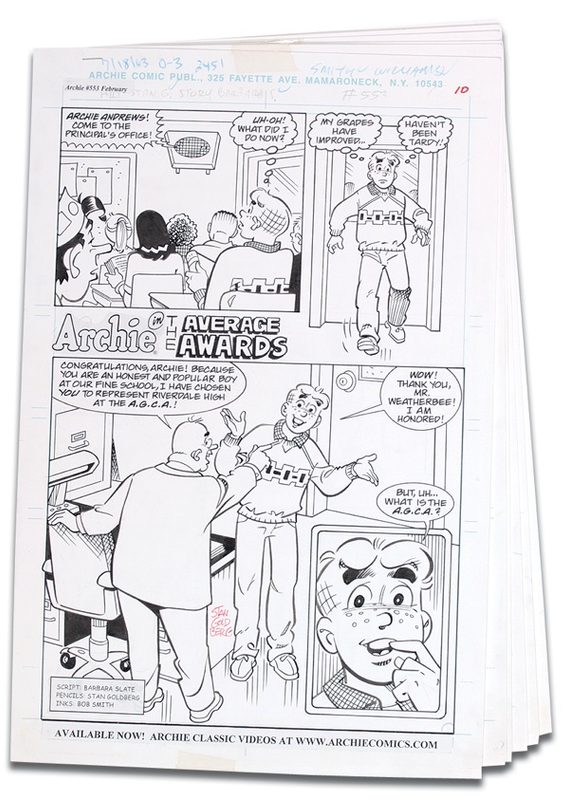 Lot 569 Stan Goldberg Comic Strip