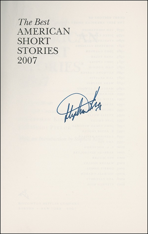 Lot 512 Stephen King Book