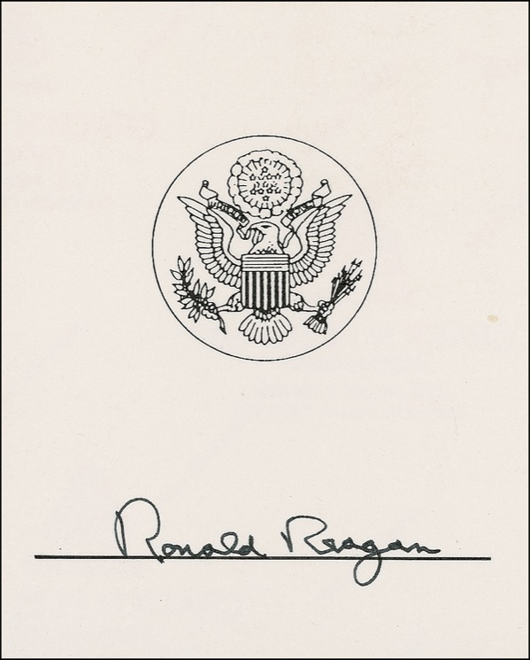 Lot 116 Ronald Reagan Bookplate
