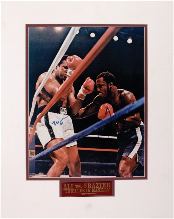 Lot 1127 Muhammad Ali and Joe Frazier Signed Photograph