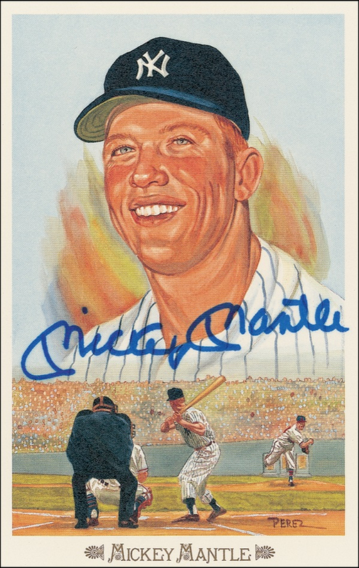 Lot 1290 Mickey Mantle Perez-Steele Card