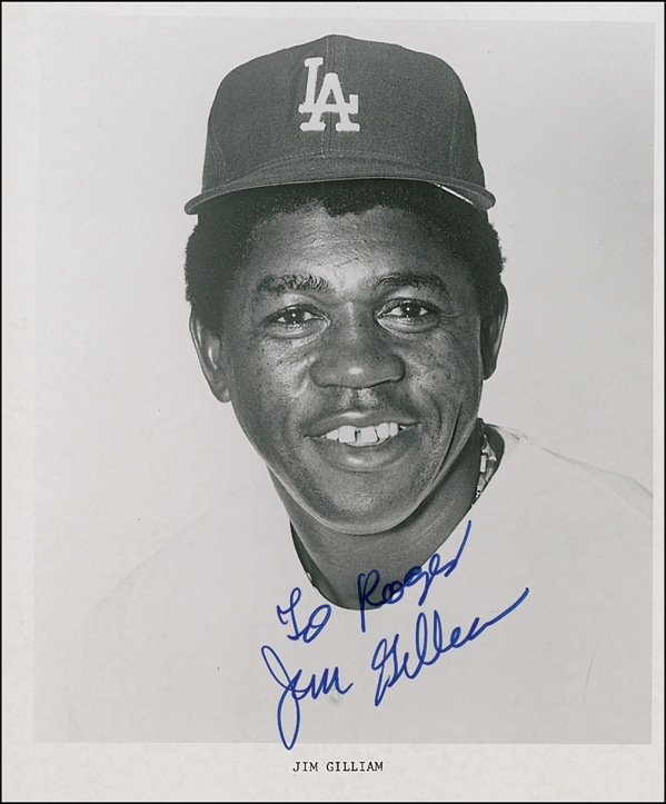 Lot 1220 Jim Gilliam Signed Photograph