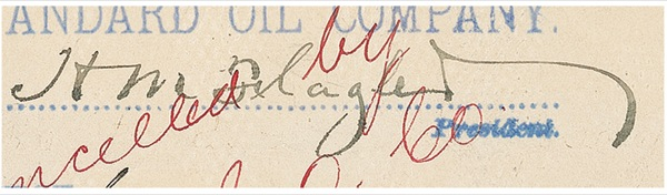 Lot 216 Henry M. Flagler Signed Document