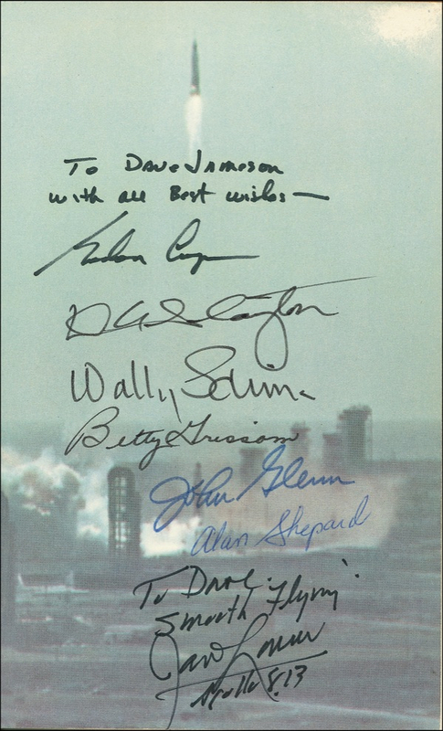 Lot 449 Mercury Astronauts: We Seven signed by five, plus two