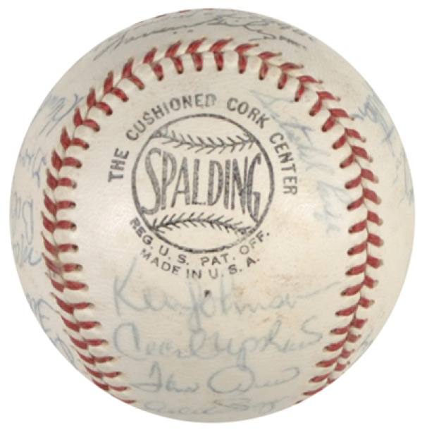 Lot 1136 Atlanta Braves: Satchel Paige signs with the ‘68 Braves