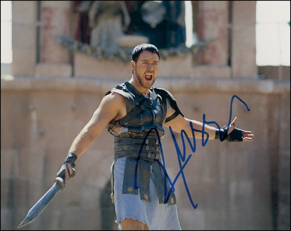 Lot 860 Russell Crowe Signed Photograph
