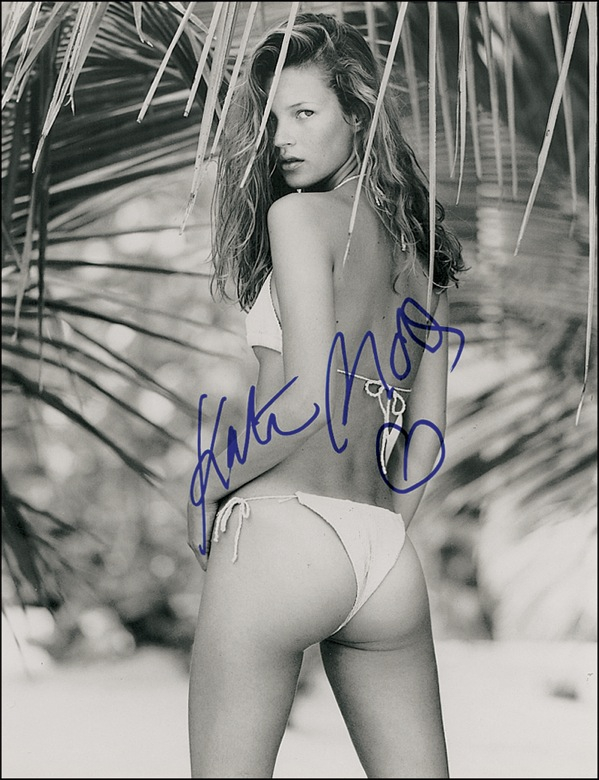 Lot 1025 Kate Moss Signed Photograph