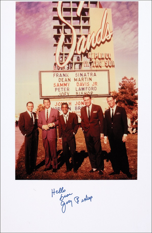 Lot 822 Joey Bishop Signed Photograph