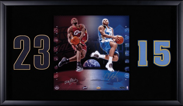 Lot 1249 LeBron James and Carmelo Anthony Signed Photograph
