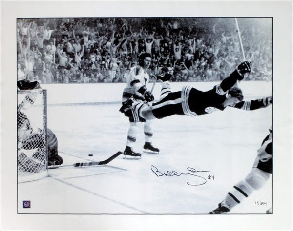 Lot 1339 Bobby Orr Photograph on Canvas