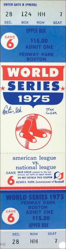 Lot 1214 Carlton Fisk Giclee