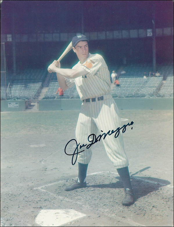 Lot 1197 Joe DiMaggio Signed Photograph