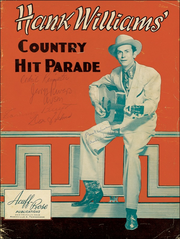Lot 790 Hank Williams Sheet Music