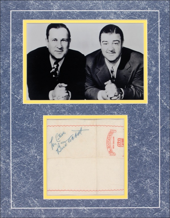Lot 797 Abbott and Costello Signature