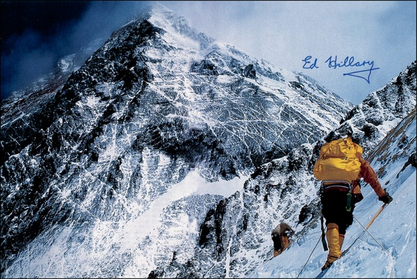 Lot 236 Edmund Hillary Signed Photograph