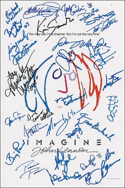 Lot 692 John Lennon Tribute Signed Photograph