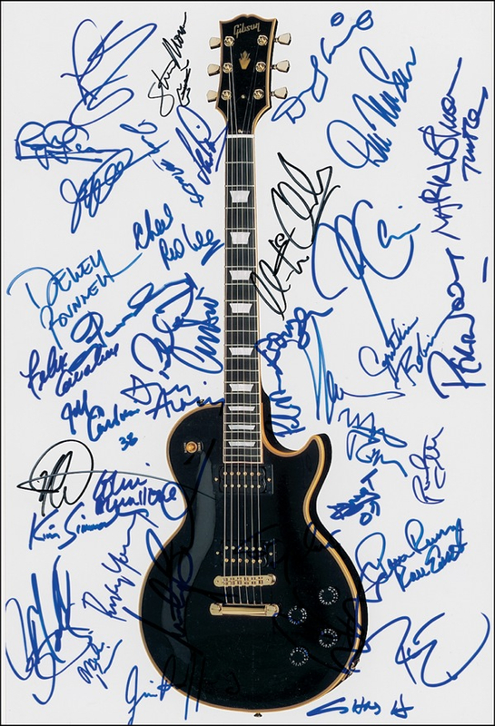 Lot 740 Rock Musicians Signed Photograph
