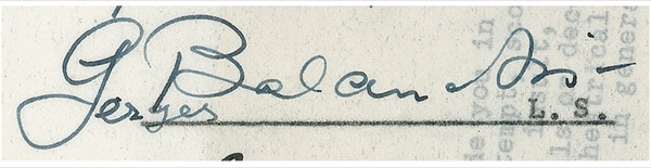 Lot 810 George Balanchine Signed Document